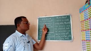 Minimum and Minimal Meaning and use of word minimum and Minimal