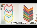 2 EASY DIY WALL DECOR | ice cream stick craft idea |diy wall art |The kreative mee