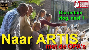ARTIS bezoeken in AMSTERDAM, samen met OPA  #1426-A