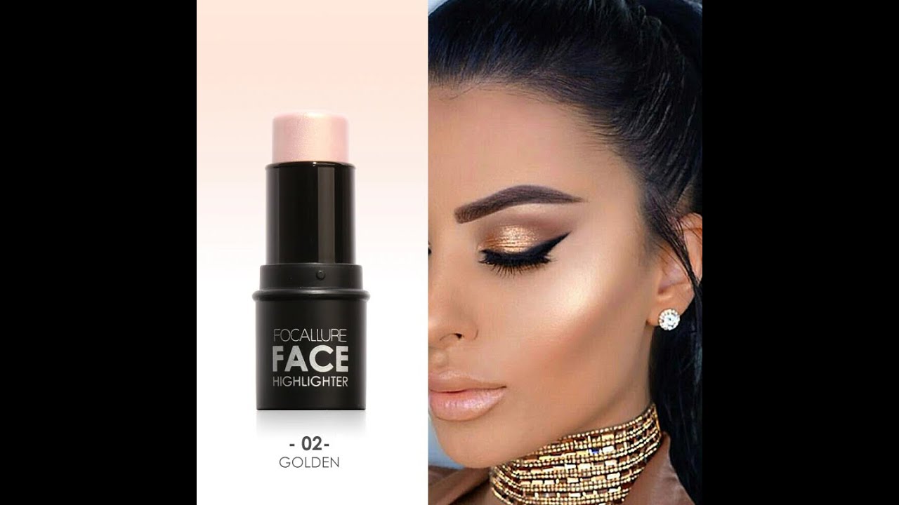 Focallure face highlighter&bronzer stick shimmer powder creamy waterproof concealer glitter contour