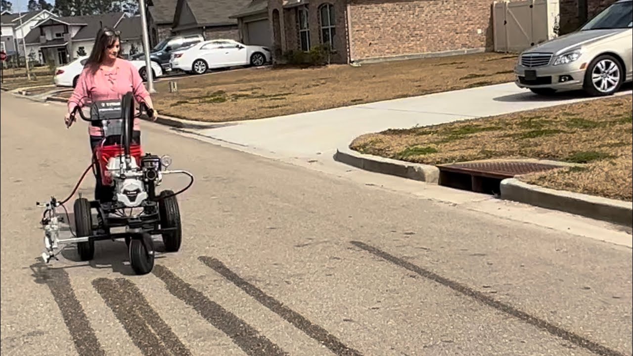 Parking lot striping equipment and training YouTube