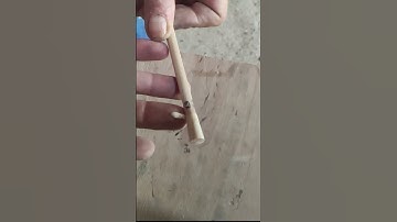 Processing the nock for the arrow. 👆🏻Watch full video how we make arrows.