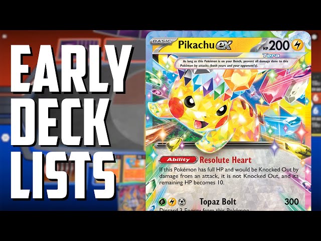 Pikachu ex Deck Preview! - Multiple Top Deck Lists from Japan