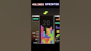 [TETR.IO] SS rank. Just a game of Tetris. 40Lines Sprinter. #244