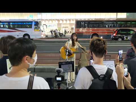 sae「CHE.R.RY」2022.07.23　新宿駅南口ストリートライブ　東京都出身ギター弾き語りシンガーソングライター　YUIカバー