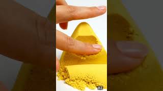 Pure Yellow Kinetic Sand ASMR | Seamless Slice &amp; Soothing Motion #asmr #satisfying #shortvideo #ai