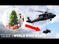Why New Orleans Drops Old Christmas Trees From Helicopters | World Wide Waste