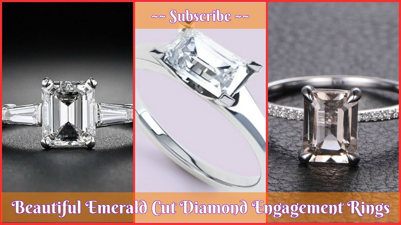 Beautiful Emerald Cut Diamond Engagement Rings PhoeniX GuyzZ Fashions