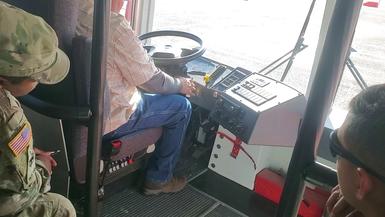 Fort Bliss Bus Driver Course. (Brake Checks) YouTube