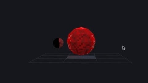 Proxima Centauri B Orbiting Red Dwarf Star (3D Voxel Animation: Blockbench)