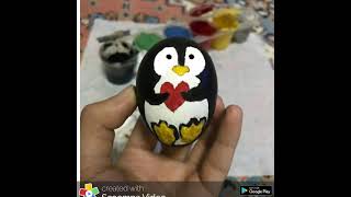 Yumurta Boyama Egg Painting Penguen
