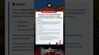 🚨 Major NBPNP Update! New Brunswick is now giving Skilled Worker invitations!