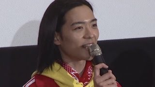 竜星涼ら出演陣が決めせりふ連発！「俺たち賞金稼ぎ団」初日舞台あいさつ(1)