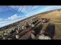 Treetop surfing pear blossom forest with FPV drone