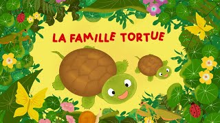 La famille tortue 🐢🐢🐢 Jolie Comptine + Karaoké 🎵 pour bébé