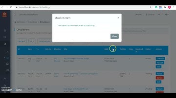 Librarika ILS - How to check in items for your members?
