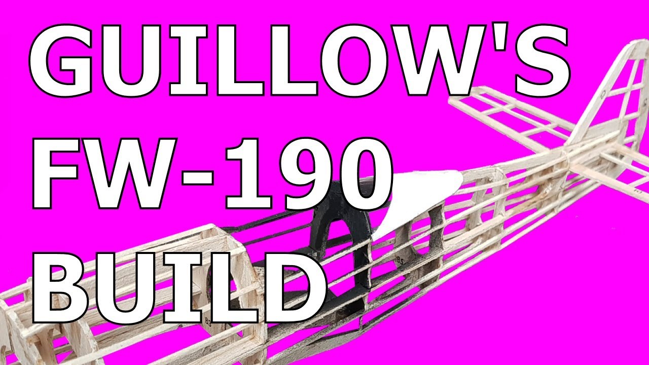 Сборка самолёта Guillows Focke Wulf 190, часть 1 «Бальсовые детали»