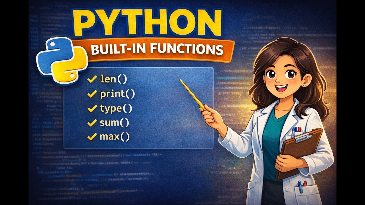 Python Programming - Built-in functions (Lecture 7) - YouTube