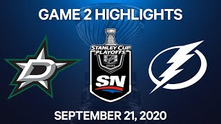 NHL Highlights | 4th Round, Game 2: Stars Vs. Lightning - Sep 21, 2020 NHL Highlights | 4th Round, Game 2: Stars Vs. Lightning - Sep 21, 2020