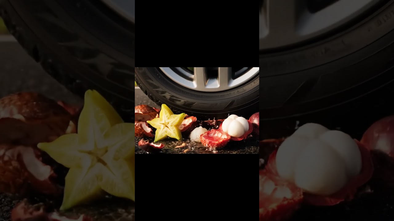 Extreme Fruit Crushing ASMR  Car vs Rare Fruits