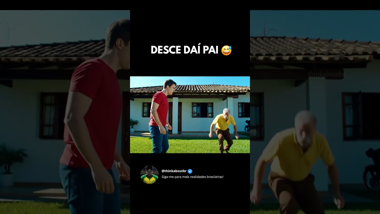 Desce daí pai 😅😂 