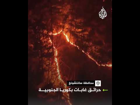 تفعيل حالة الطوارئ في كوريا الجنوبية بسبب حرائق الغابات