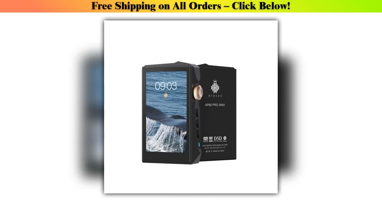 HIDIZS AP80 PRO MAX AllinOne Streaming HIFI Music MP3 Player HiRes Audio Bluetooth 51 Dual ES9219C