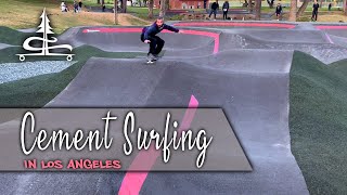 Longboarding the Inglewood Pump Track | First Time at the LA Pump Tracks!