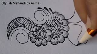 Very Easy Stylish Mehndi Design | Mahdi Ka Dizain | Shading Mehandi | Cone Designs | Pencil design screenshot 4