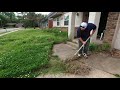 I gave this random homeowner a FREE makeover lawn cut -  TIME-LAPES OF THE CRAZY YARD CLEAN UP