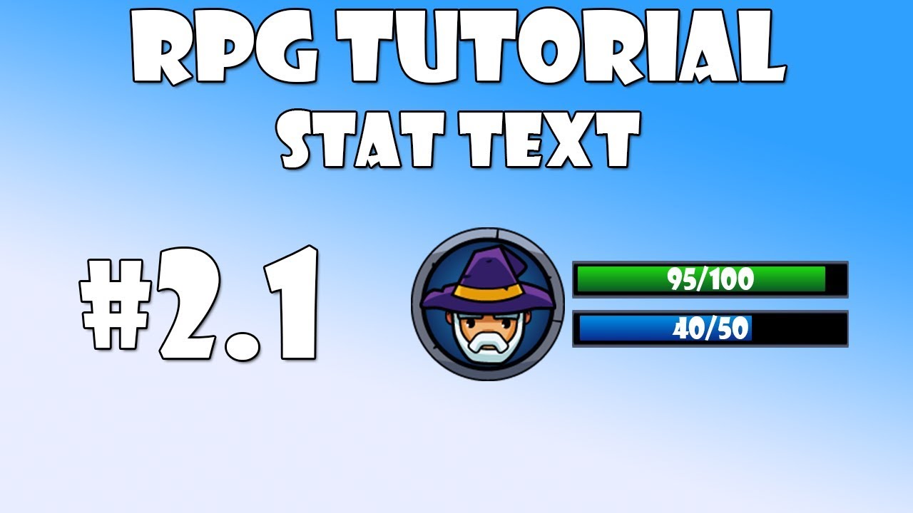 #2.1 Unity RPG Tutorial - Stat text - YouTube