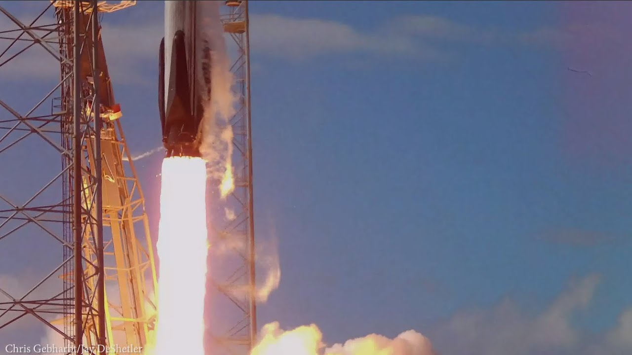 close up falcon 9 rocket