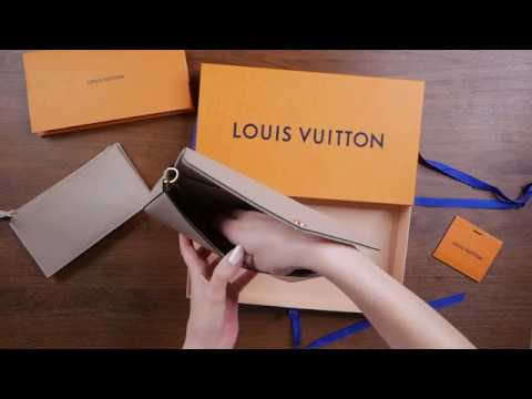 LOUIS VUITTON Epi Felicie Pochette Chain Wallet Galet | FASHIONPHILE