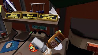 Random gameplay of job simulator overtime