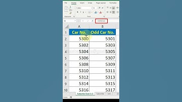 Odd function in excel | #Shorts