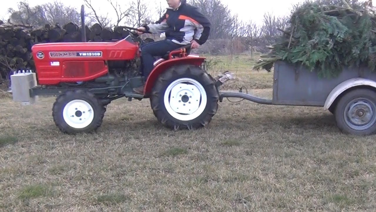 Traktor Yanmar mit Kugelkopfkupplung, Compact tractor YM1510 D ball coupling [HD]