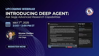Introducing Deep Agent: Ask Sage Advanced Research Agent screenshot 3