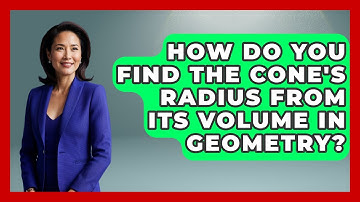 How Do You Find The Cone