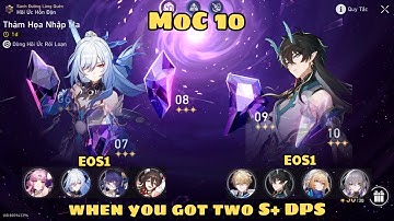 [HSR: MoC 10] E0S1 Jingliu E0S1 IL - Memory of Chaos 10 Ver 1.4.2 - This is how two S+ DPS looklike