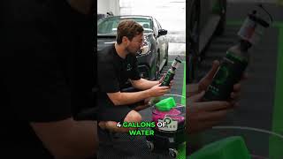 Secret Rinseless Wash Ratio Revealed! Quick &amp; Easy Car Cleaning #shorts