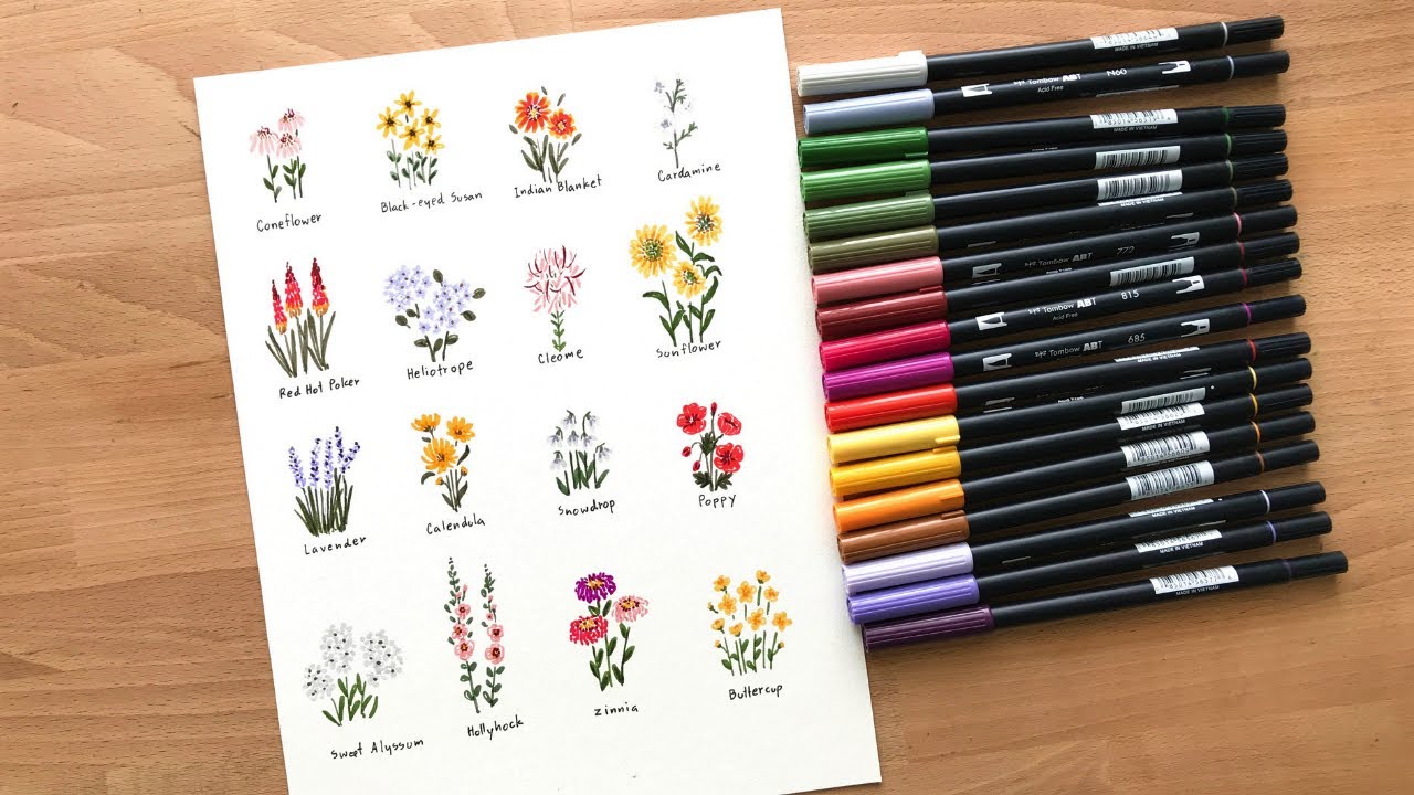 5 Tips for Drawing with Brush Pens - Tombow USA Blog