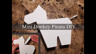 How to make a DIY Mini Pinata - Donkey Pinata - Mini Pinata - Party Favor - Centerpiece - DIY Pinata