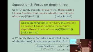 Canonical depth-three Boolean...and matrix rigidity - Oded Goldreich