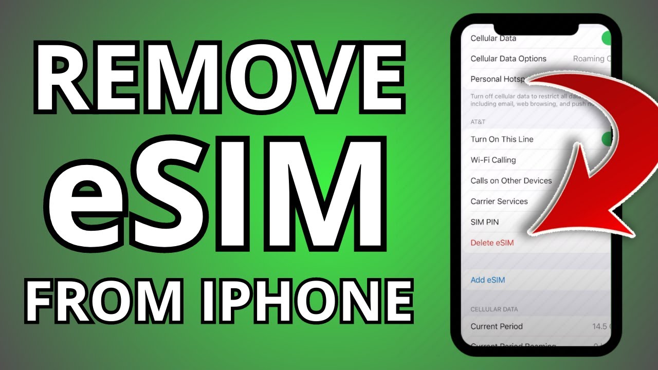 How To Remove ESIM From IPhone YouTube