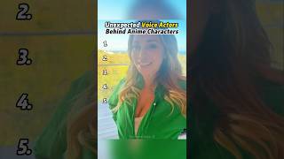 Unexpected Voice Actors Behind Anime Characters.#VoiceActor #VoiceActing #BehindTheSc
