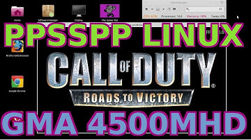 PPSSPP Linux - Call Of Duty Roads To Victory (PSP) on Core 2 Duo T9400, Intel GM45, 4G DDR2 RAM