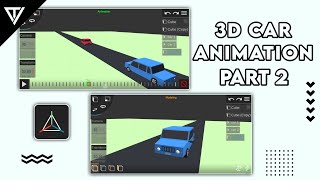 prisma 3d car animation tutorial part 2 | 3d animation in mobile | v tech official
