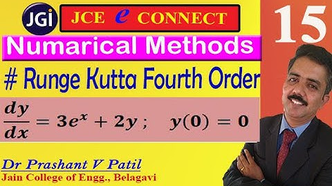 Runge Kutta method to solve ODE || Numerical Methods || 18mat31 || Dr Prashant Patil