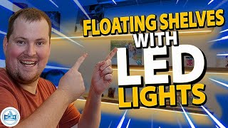 Create Illuminated Floating Shelves: DIY Led Strip Lights Installation Guide