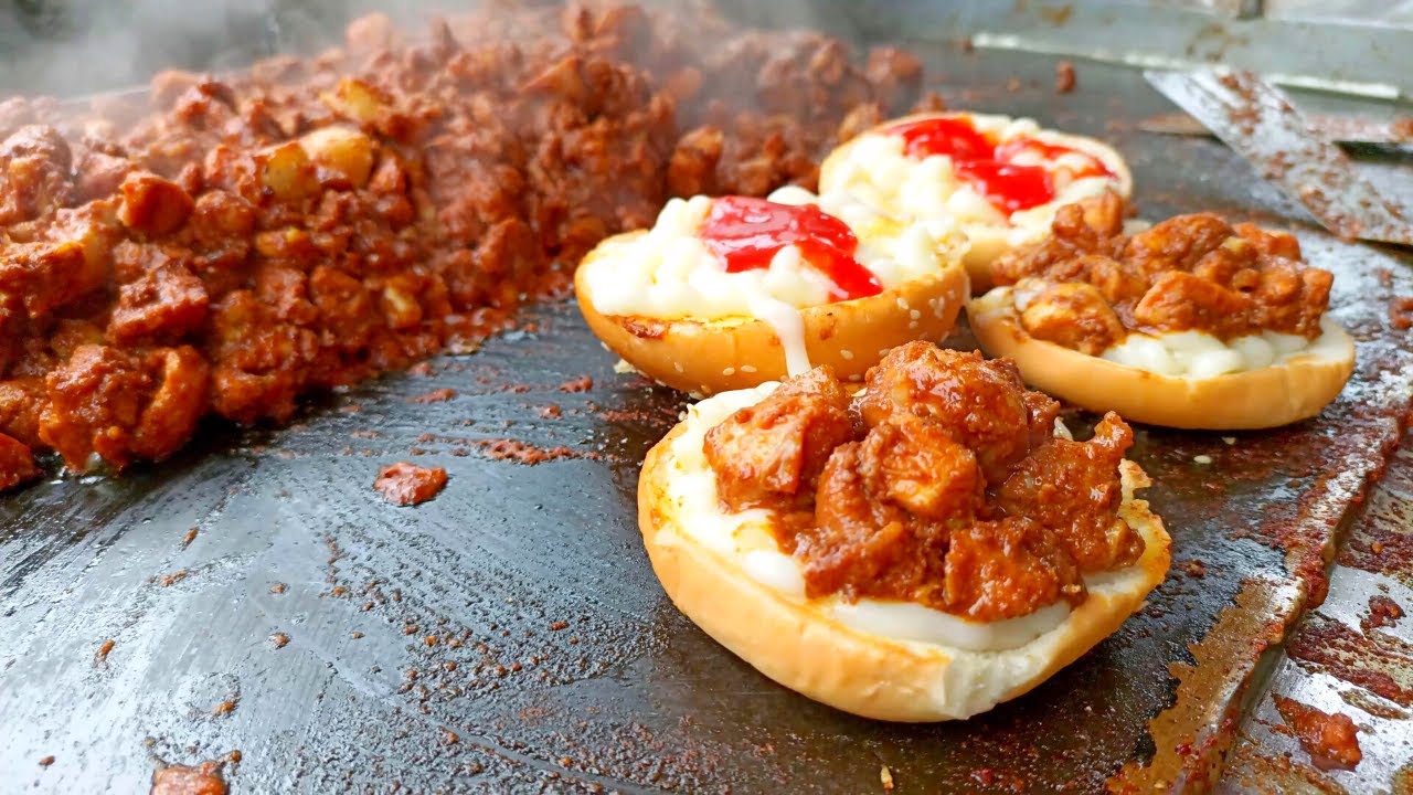 BEST CHICKEN STEAK BURGER in Dhaka Bangladeshi Street Food YouTube